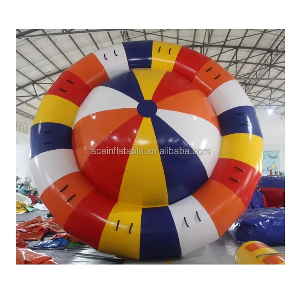 Crazy UFO Inflatable Towable Water Sports Rotating Flying Disco Boat for Lake Beach Fun Summer