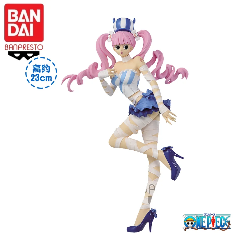 재고 있음 오리지널 반다이 원피스 고스트 프린세스 Perona Perona Nami 모델 장난감 동상 차고 액션 피규어 Collectible Ornaments