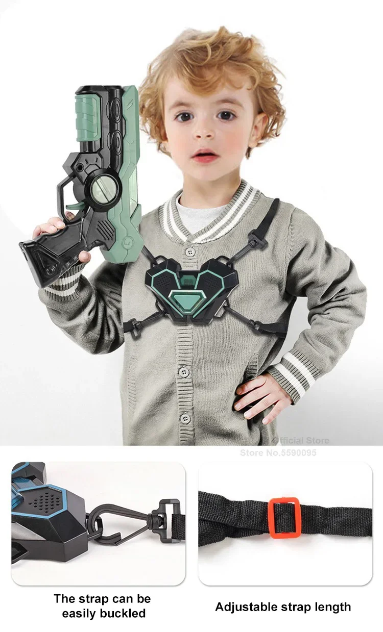 Laser-Tag-Kampfspiel-Pistolenset, elektrische Infrarot-Spielzeugpistolen, Kinder-Lasergame-Set, Pistole für Jungen, Kinder, Indoor- und Outdoor-Sport – Detail 15