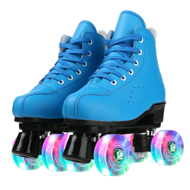 Zapatillas de Skate con ruedas para hombre y mujer, zapatos de Patinaje con 4 ruedas, zapatillas deportivas para jóvenes y adultos