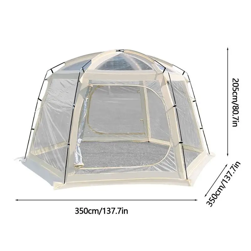 Imagem -06 - Barraca de Acampamento Exterior Esférica Portátil Barraca Espessada Transparente Pvc Tenda Estrelada Abertura Rápida Tenda Dobrável Abrigo à Prova de Chuva