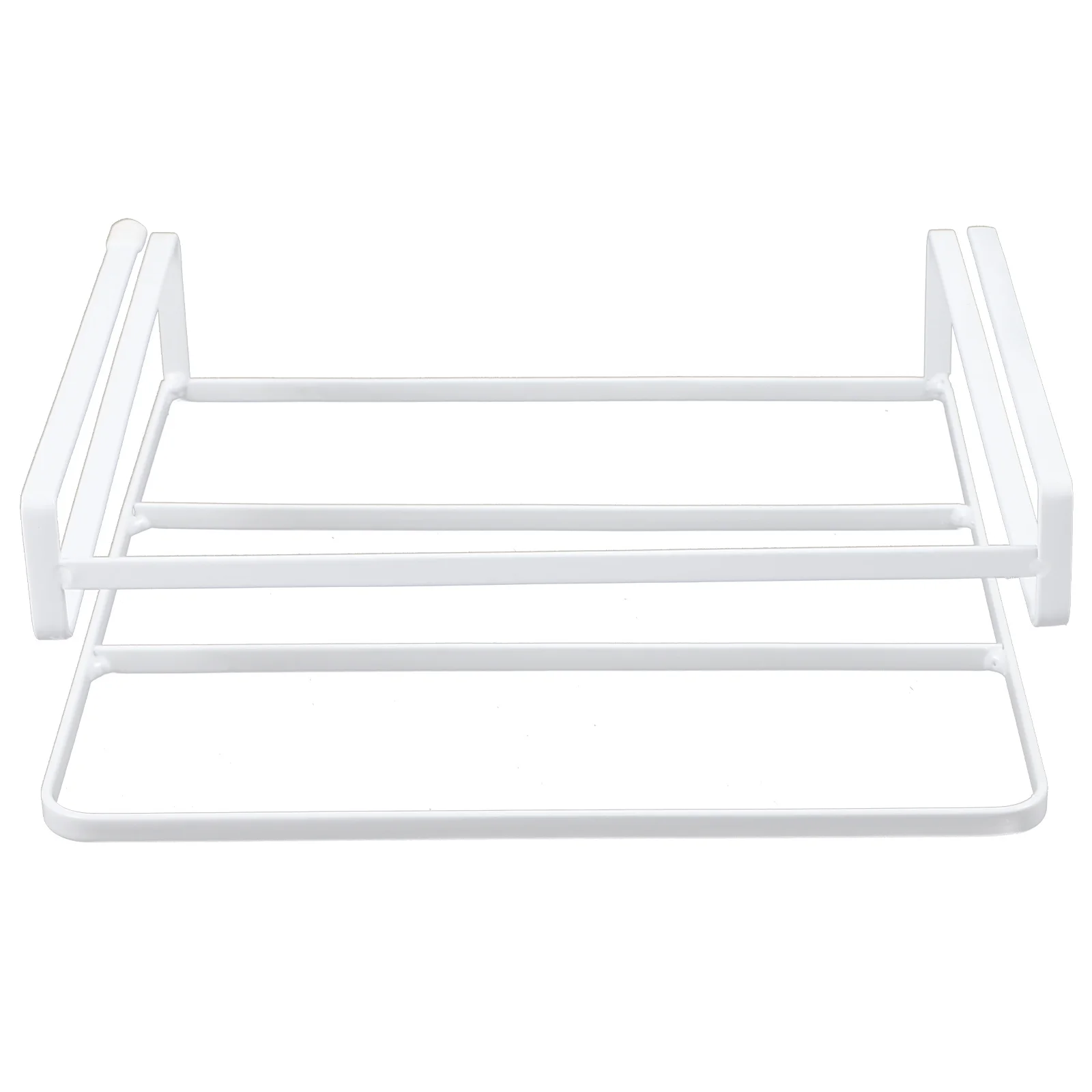 

Under Desk Shelf Hanging Book Storage Rack Iron Laptop Holder Wire Storage Shelf Multi-Function Table Organizer Office Desk