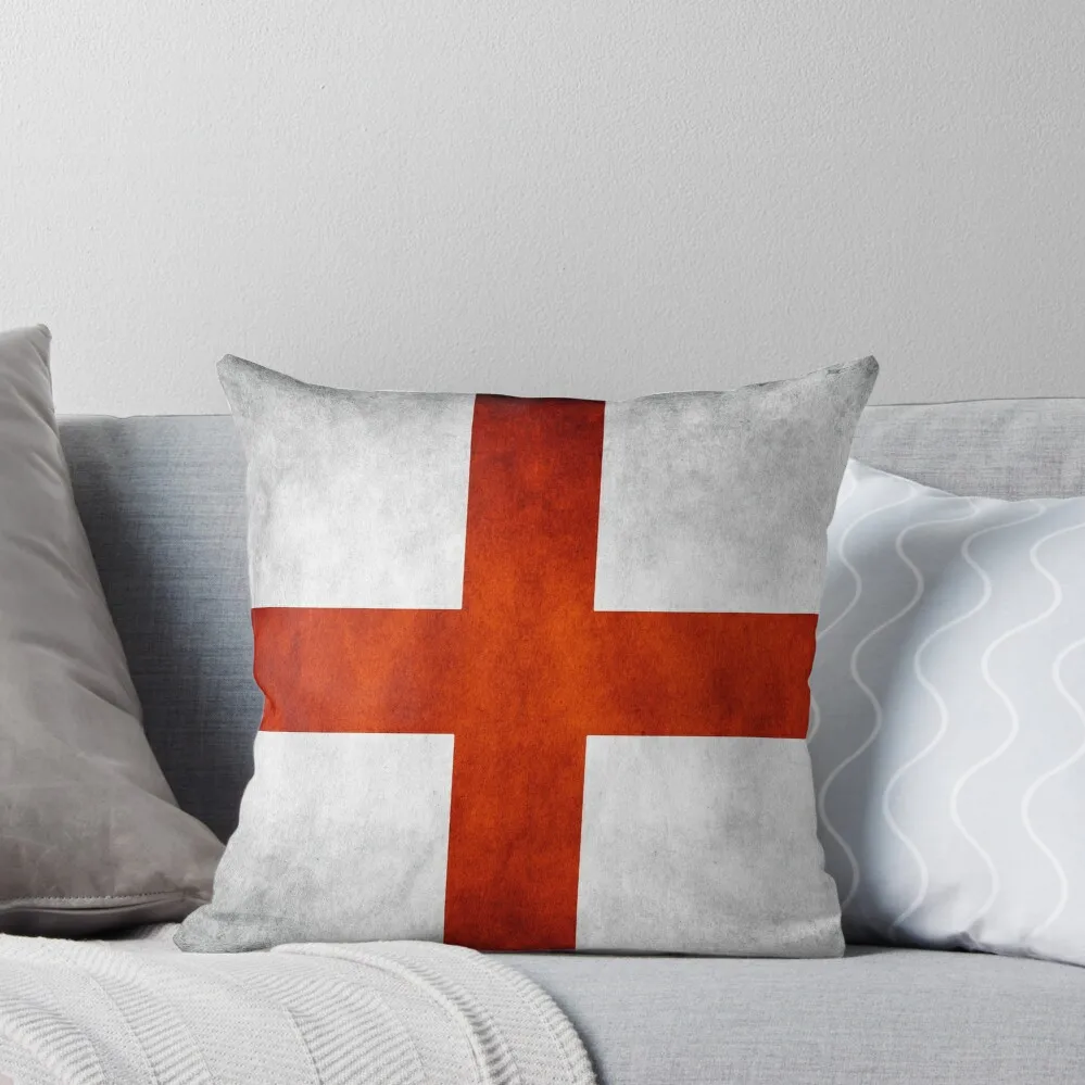 

England Flag - St Georges Throw Pillow christmas decorations 2024 Cushions For Sofa pillow