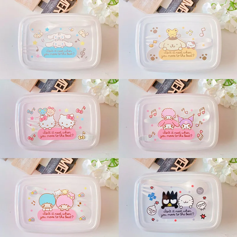 Sanrio 2pcs Kawaii School Supplies Student Stationery Set Cute Kuromi Hello Kitty