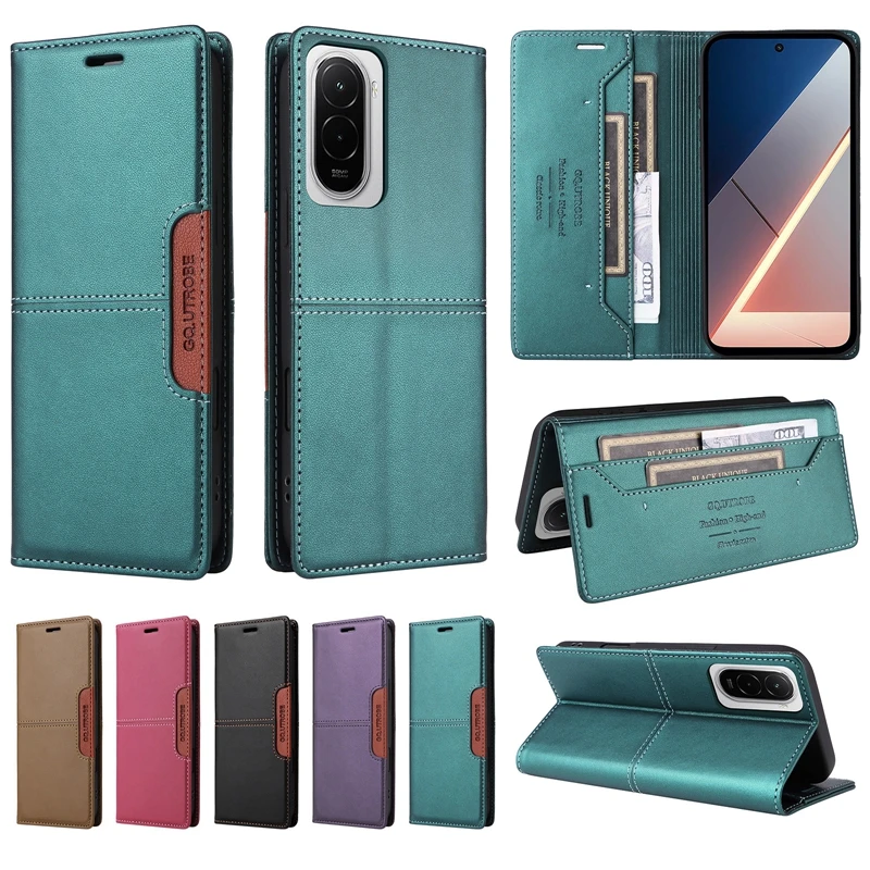 ل Xiaomi Redmi 15 حافظة Redmi15 171 مللي متر حافظة هاتف جلدية الوجه على s ل Xiaomi Xiaomi Redmi 15 محفظة غطاء مغناطيسي eتوي Fundas