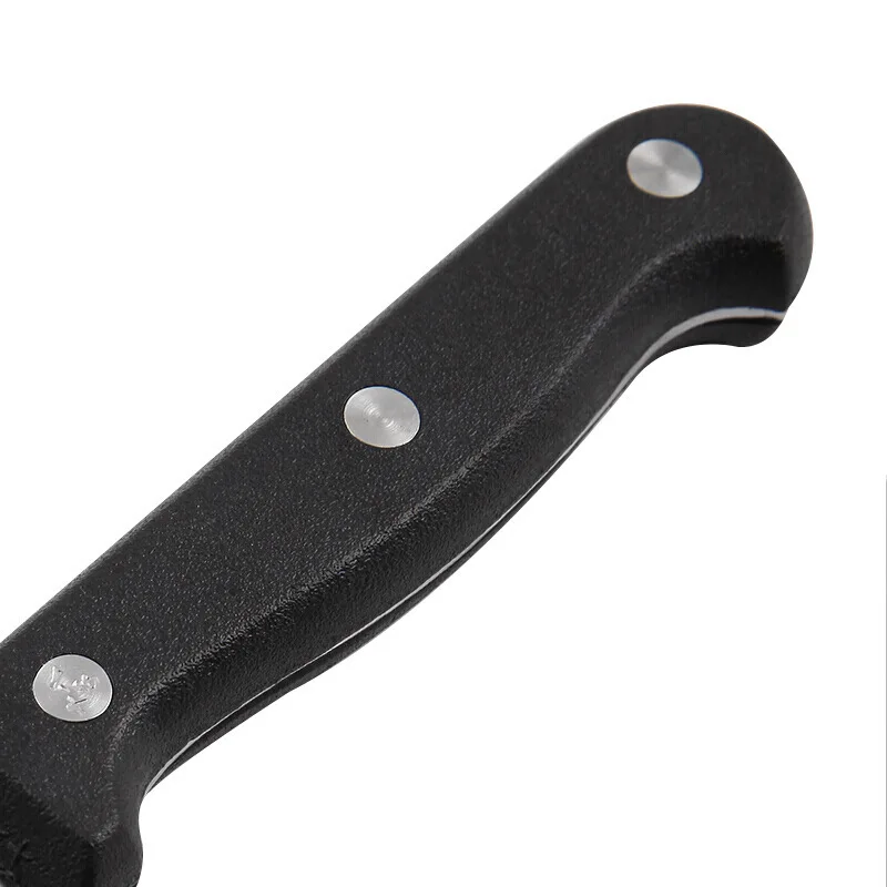 Shibazi Cleaver Knife Stainless Steel Serrated Frozen Food Meat Bread Steak Vegetable Barbecue Slicing Multifuntional Chef Knife