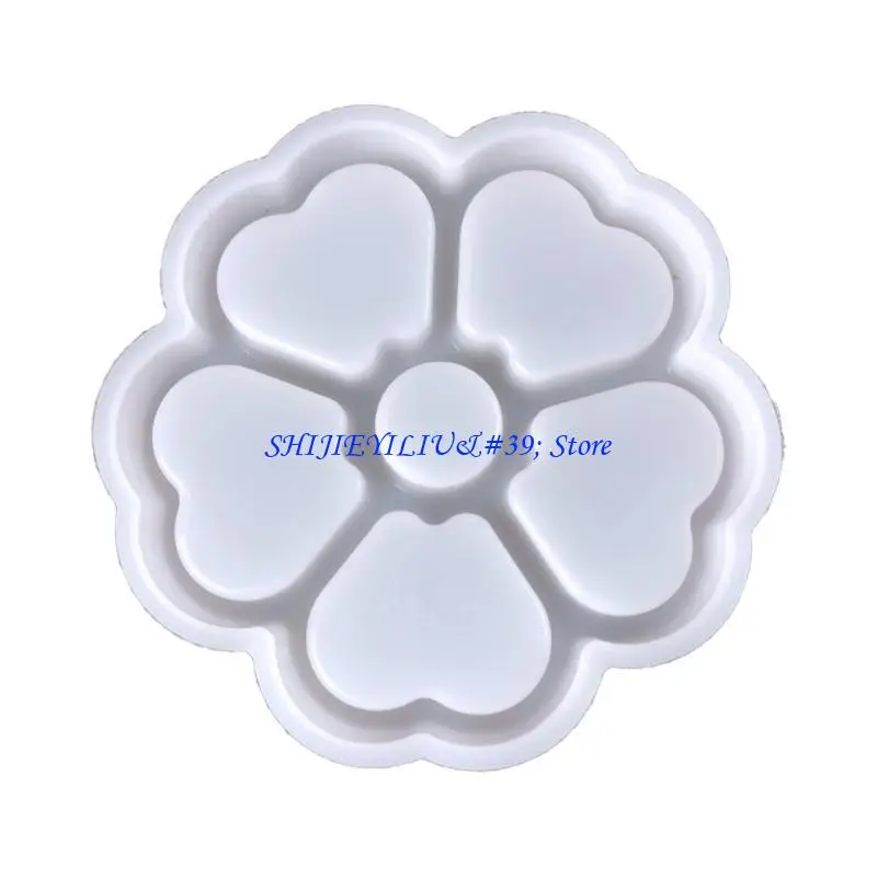 

E21F винтажная банка из смолы, форма для цветка, сердца, рыбы, силиконовая коробка для хранения, форма для эпоксидной смолы