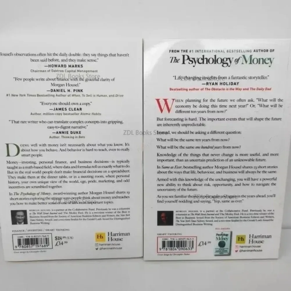 1 Book By Morgan Housel The Psychology of Money and Same As Ever Book in English Paperback