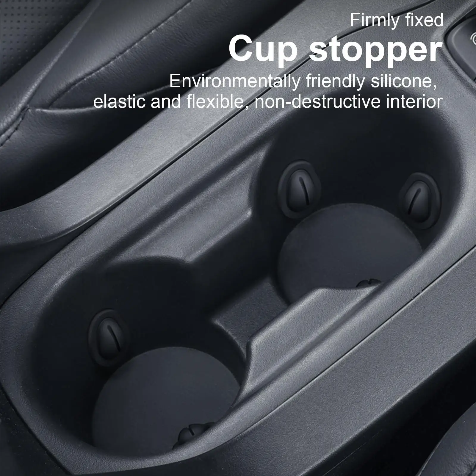 Car Mounted Shock Absorber Water Cup Limiter Universal Cup Holder Insert Self-Adhesive Anti-collision For Car Interior Accessory