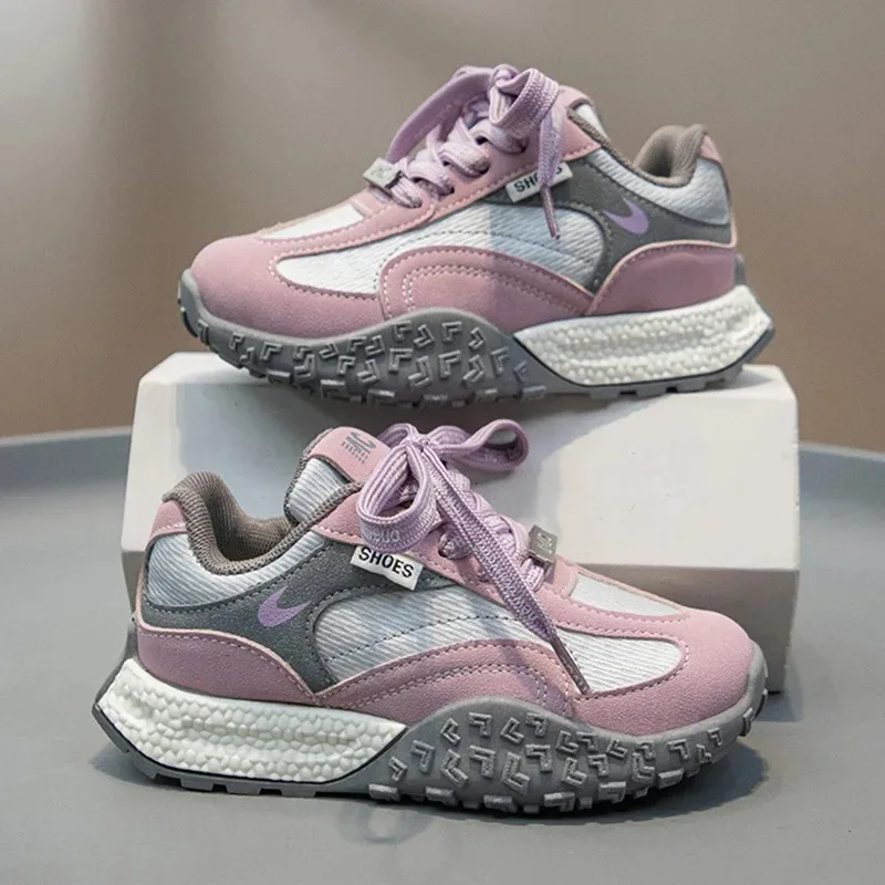 

2025 summer new children's shoes for boys and girls, soft soled casual running shoes for outdoor comfort and versatility