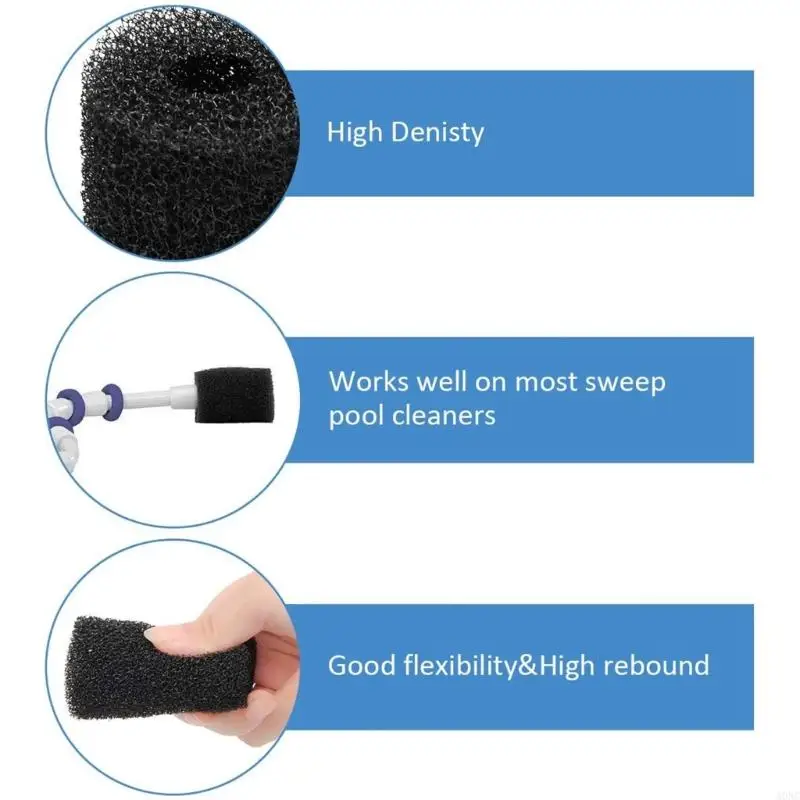 A0NC 12PCSスイープホーステールフォームスクラバー交換用180 280 360 380 480