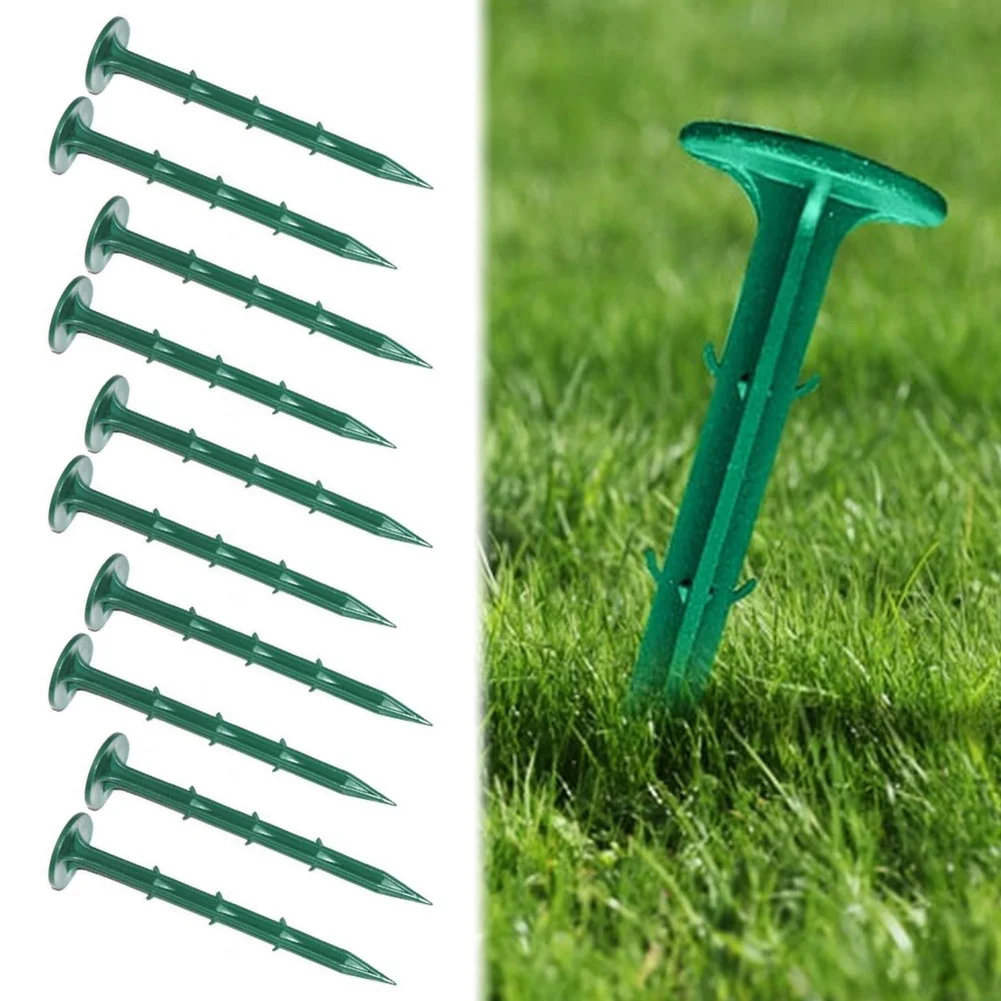 

100/50pcs 16cm Plastic Garden Ground Cloth Pegs Landscape Fabric Pins Plant Barrier Stakes For Yard Landscaping Secure 2025 New