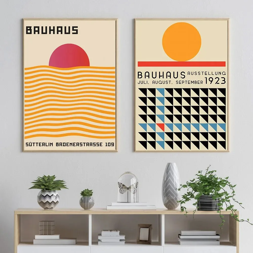 Bauhaus Modern Simplicity Geometric Wall Art Room Decor Prints Posters Nordic Style Canvas Painting Home Bedroom Mural Pictures