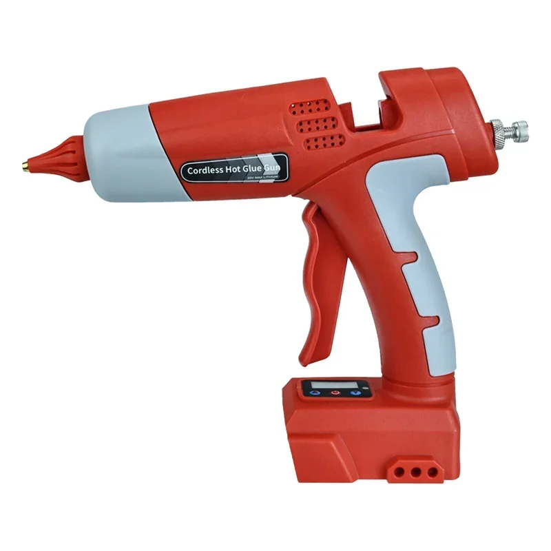 Cordless Hot Melt Glue Gun For Milwaukee 18V Li-ion Battery Digital Display Glue Gun Household DIY Tools With 10 Glue Sticks