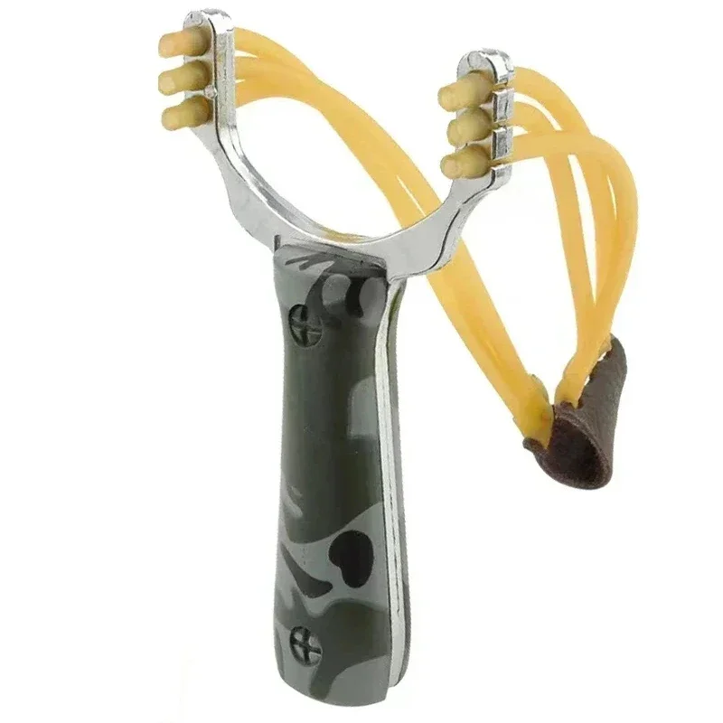 2 Styles of Card Ball Powerful Metal Slingsshot Outdoor Hunting and Shooting Slingshots with Elastic Band Hunting Acessories