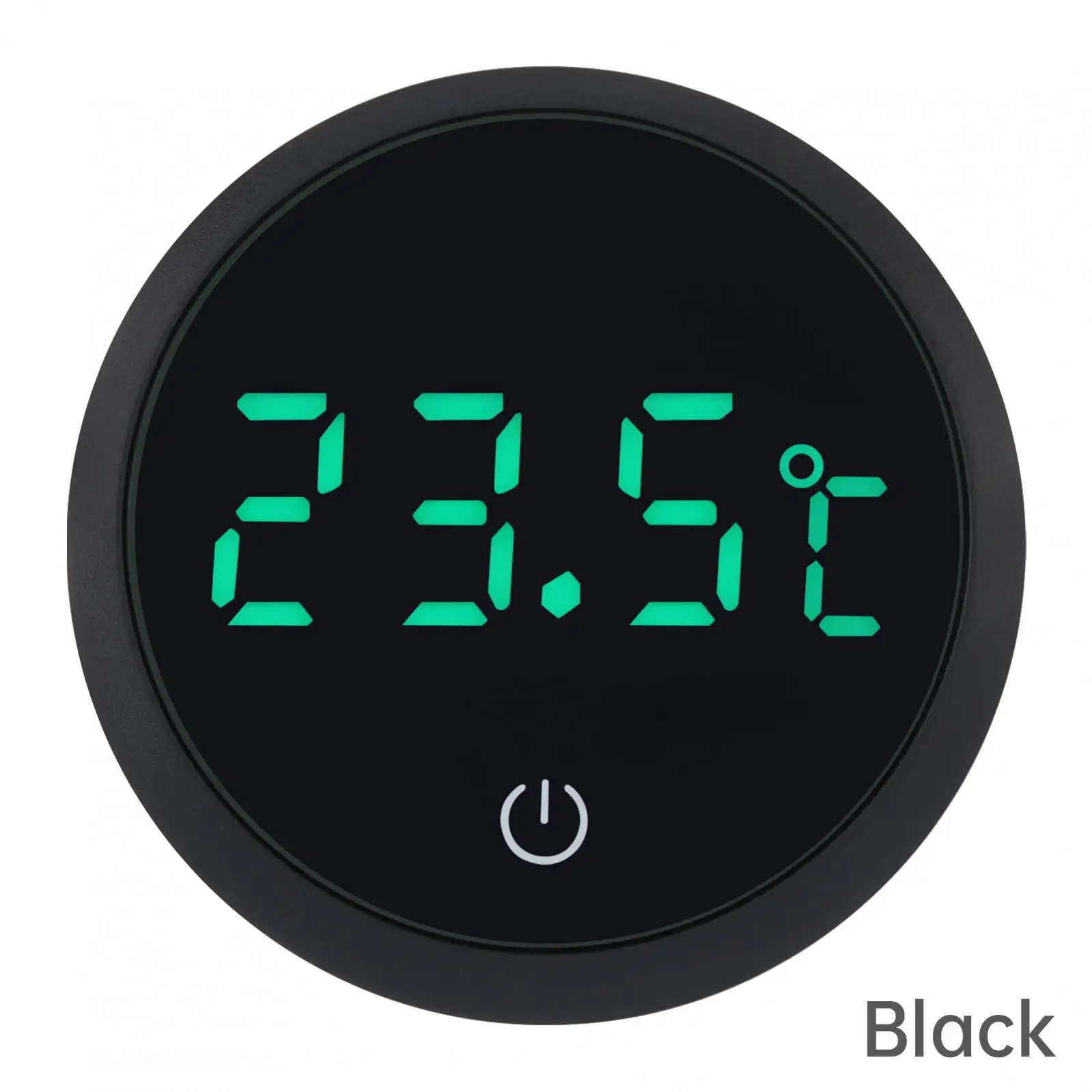 Kabelloses digitales Thermometer in Weiß/Grün/Schwarz mit Grad Celsius, Aquarium-Thermometer mit LED-Anzeige – Detail 11