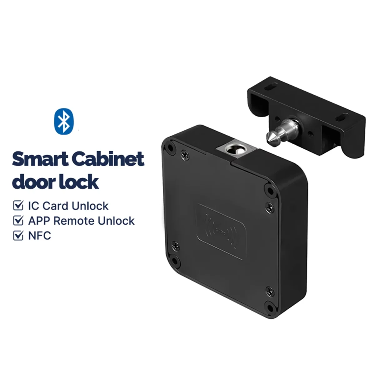 

ABNJ Tuya Bluetooth Lock Smart App Remote Control Monitoring Keyless IC Card Unlock for Door Locker Furniture Drawer
