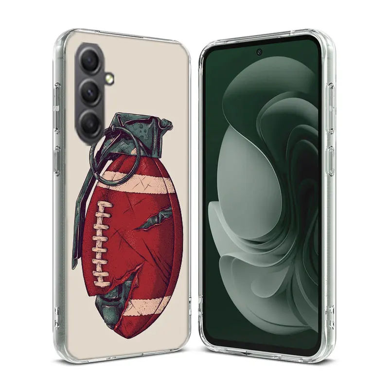 Rugby Ball Funda Case For Phone Samsung Galaxy A12 A22 A32 A52 A52S A13 A23 A33 A53 A14 A24 A34 A54 5G A73 A42 A9 A8 A7 A6 Plus