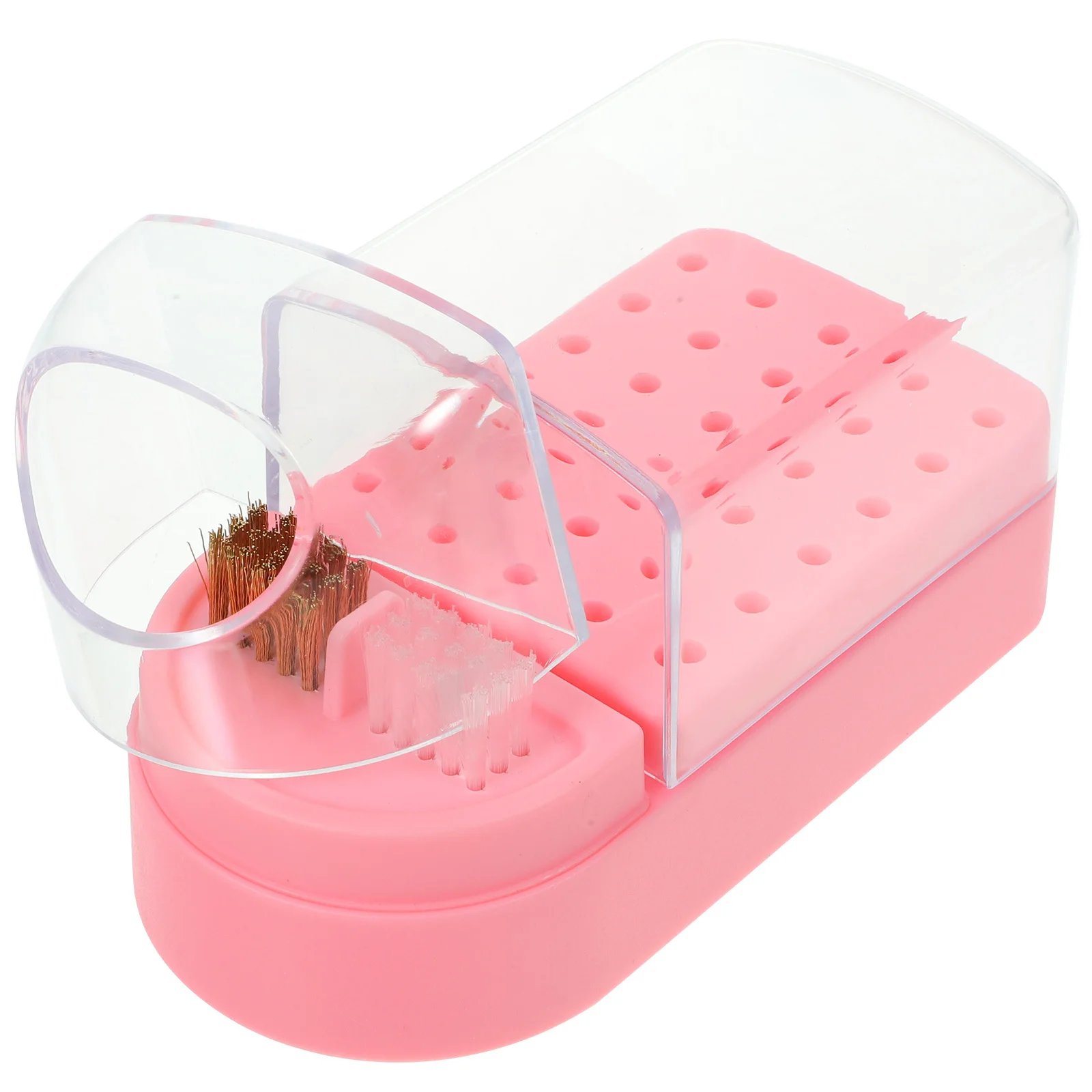 صندوق تخزين لقم مثقاب الأظافر منظم شفاف لصالونات التجميل الاحترافية للاستخدام المنزلي أداة عرض مانيكير اختيار الهدايا