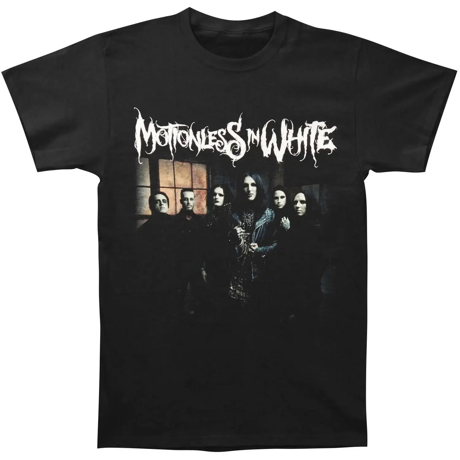 Men'S Motionless In White Window Picture T Shirt Small Black