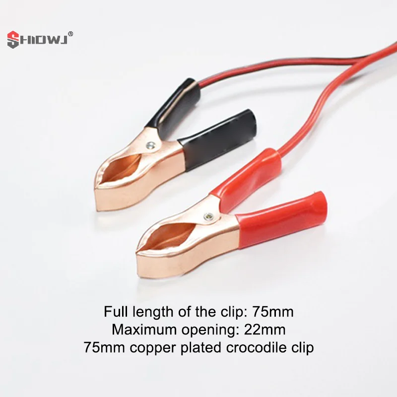 14AWG 36 سنتيمتر 2Pin SAE قطع الاتصال السريع إلى مقاطع التمساح البطارية مشابك كابلات موصلات الحبل M20 #5