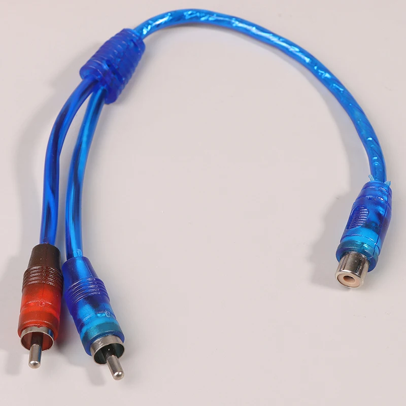 Répartiteur audio MP3 pour voiture, 1RCA femelle vers 2RCA mâle, adaptateur, convertisseur, une femelle vers deux mâles, amplificateur, Y, nouveau