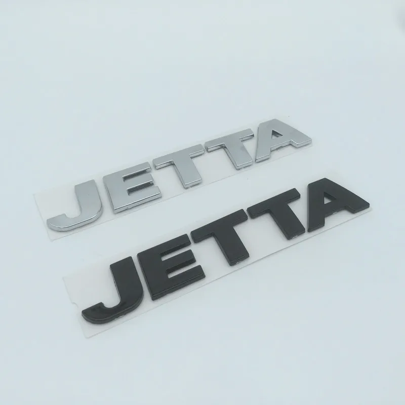 1pcs 3D ABS for JETTA Car Letters Rear Bumper Trunk Letter Emblem Sticker Badge Decal styling auto Accessories