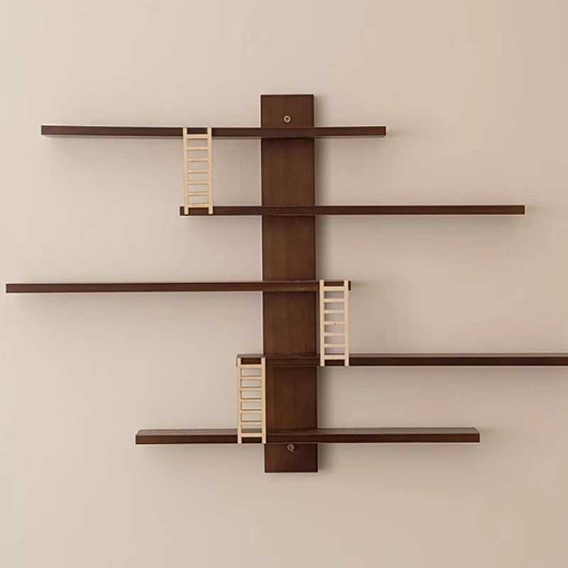 

Solid wood blind box figure doll display stand, wall-mounted, creative storage