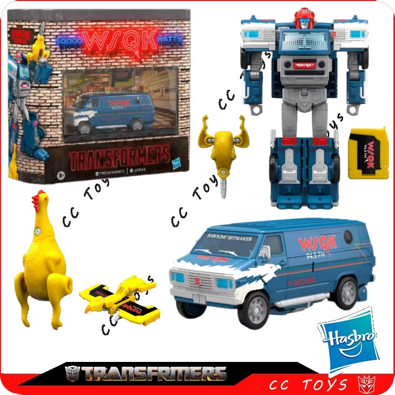 

In Stock Hasbro Transformers Toy WSQK Freakwency & 8-Trax Models Anime Movie Toys Robots Action Figures Hobbies
