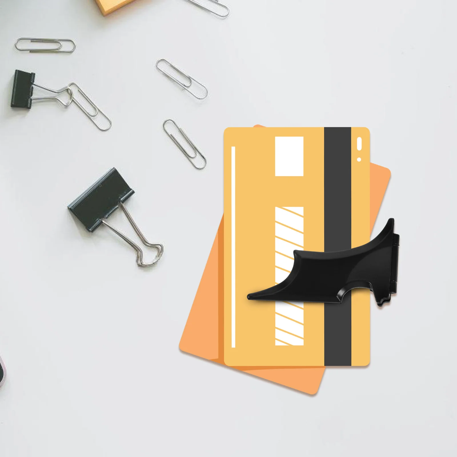 Durable Zinc Alloy Money Clip Smooth Beautiful Practical Fixing Clamp Metal Note Clamps for Checks Cards Metal Note Clamps