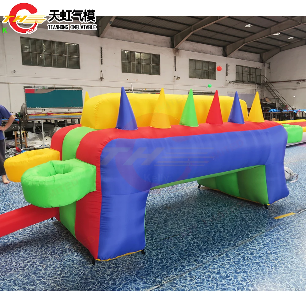 3x1.5x1.2mH Inflatable Floating Ball Carnival Sport Game Toys Air Juggler Hover Ball Shooting Gallery for Child