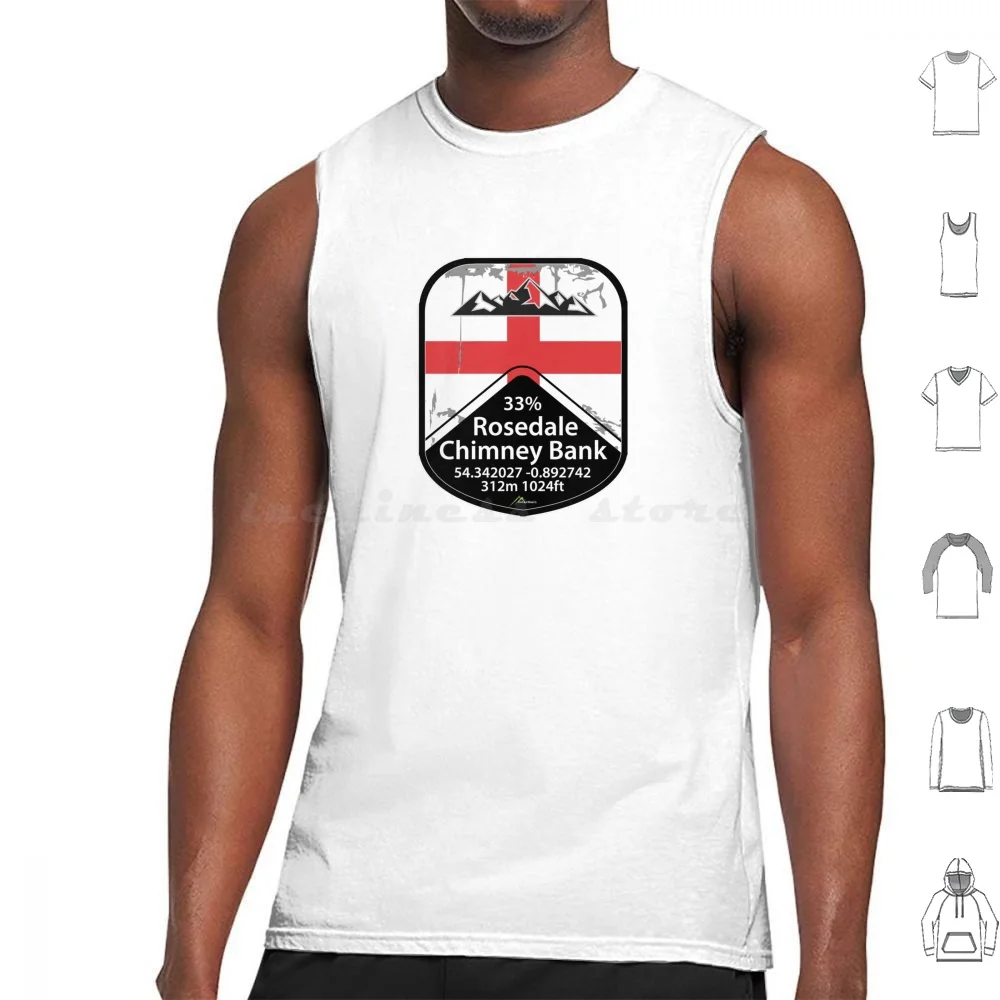 Rosedale-Banco de chimenea del norte de Yorkshire, pegatinas de Inglaterra 02, camisetas sin mangas, estampado de algodón, Banco de chimenea Rosedale