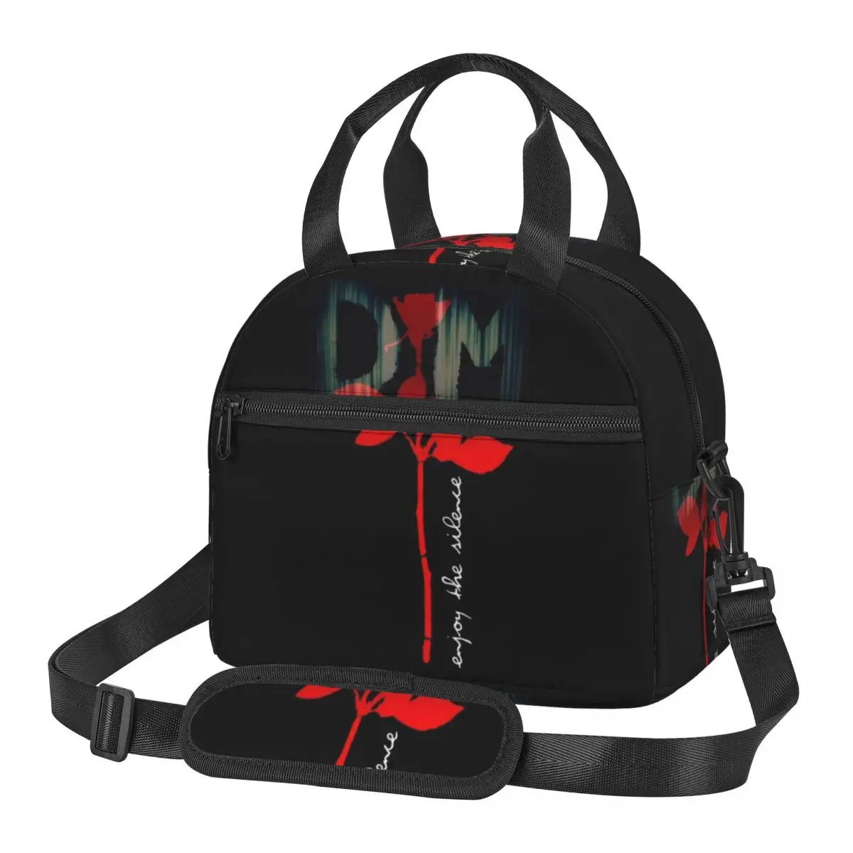 Electronic Rock Depeche Cool Mode Insulated Lunch Bag for Women Bento Storage Food Boxes Container Cooler Thermal Lunch Box Tote