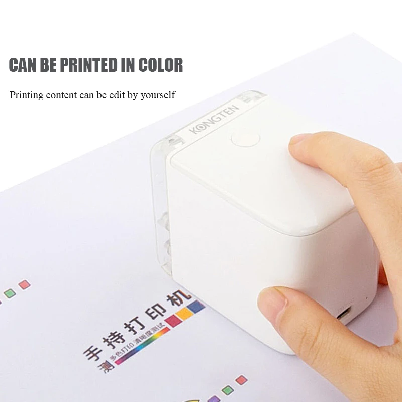 Smart Inkjet Portable Wifi Usb Printer T-Shirt Logo Custom Printing Mobile Color Mini Handheld Inkjet Printer