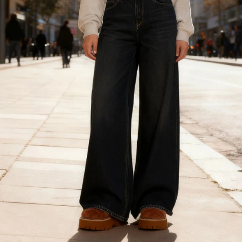 Women's Real Leather Ankle Boots with Warm Fur - Sizes 34-43