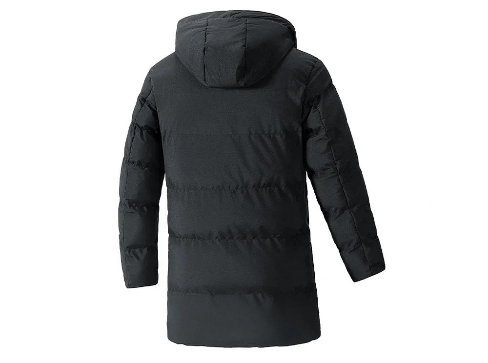 Men's Winter Hooded Puffer Parka Plus Size 7XL 8XL Thermal Warm Windbreaker Coat Mid-Long Heavyweight Casual Outdoor Jacket
