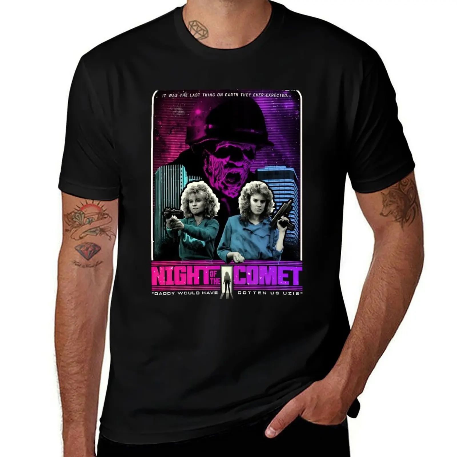 

Night Of The Comet art T-Shirt korean fashion anime street wear mens graphic t-shirts big and tall