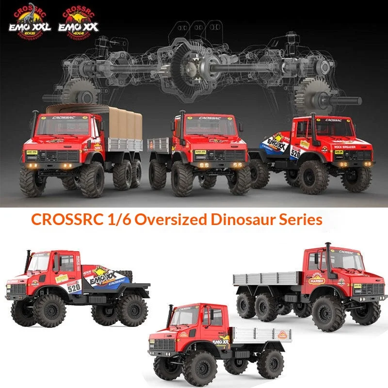 Crossrc Emo Xx 1 To 6 Scale Stegosaur Rc Remote Electric Climbing Crawler Off Road Truck Rock Breaker For Outdoor Adult  2026