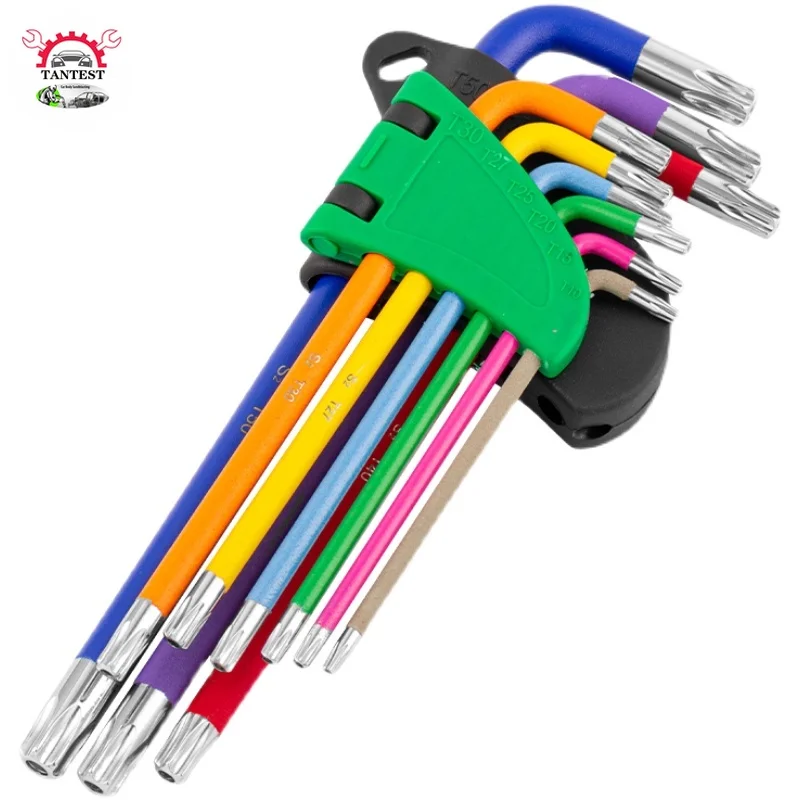 Color Hexagonal Wrench Set Inner  6-edge  Screwdriver Tool Plum 