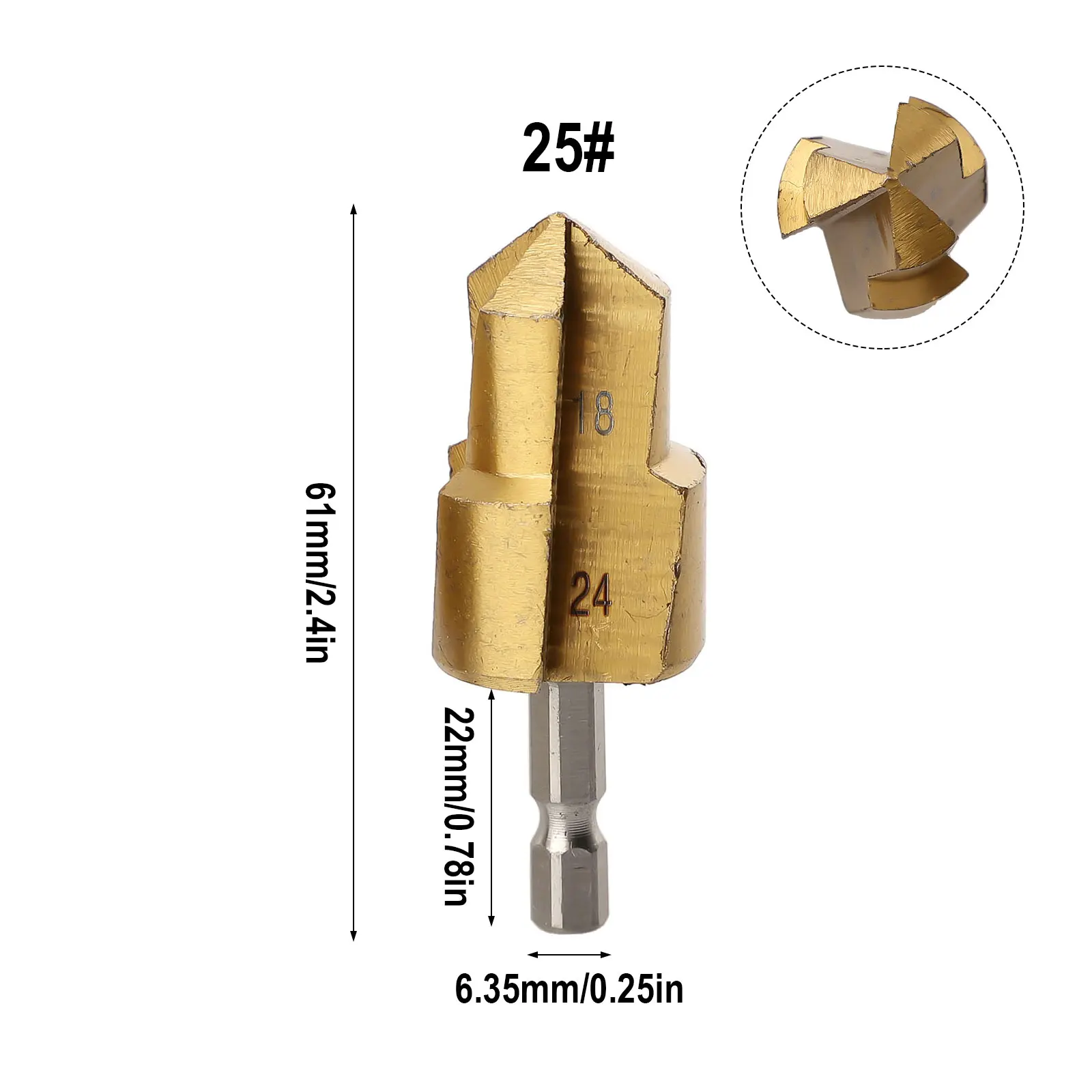 For Plumber Plumber Drill Bit Hex Shank Drill Bit Easy To Disassemble HSS Material Hexagon Shank Not Easy To Slip