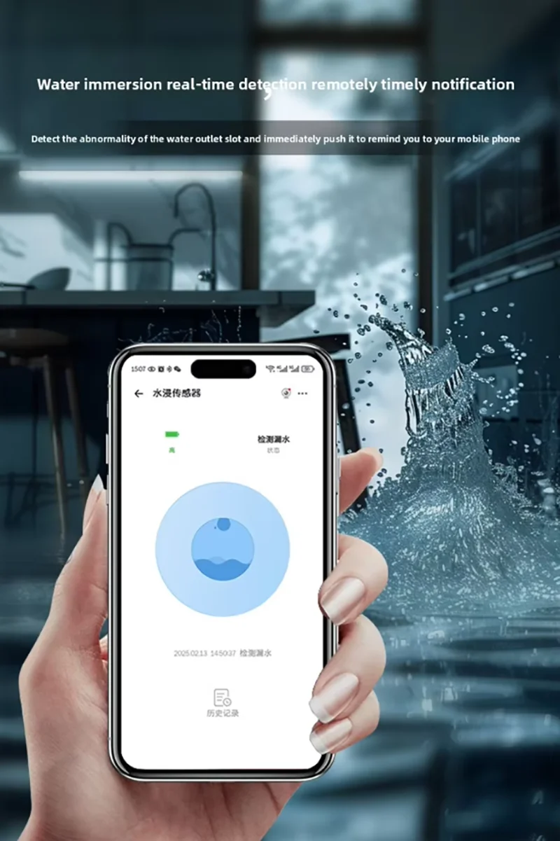 Tuya Zigbee Drahtlose Regen Sensor Regen Detektor Für Smart Home Alarm Pergola Wasser Leck Detektor
