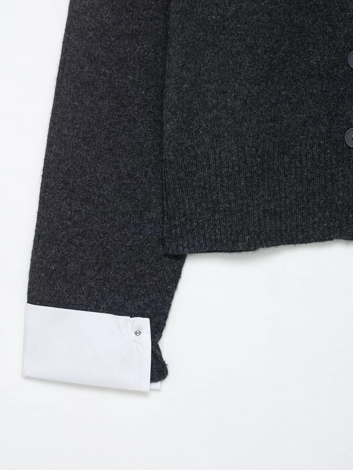 2025, neue Herbst-Strickjacke für Damen im Pendler-Stil, langärmelig, Rundhalsausschnitt, minimalistisches Design