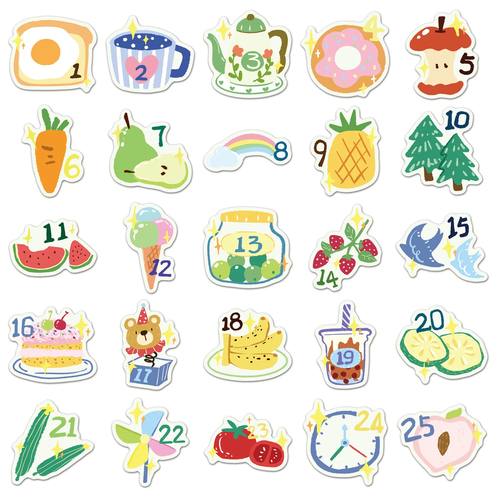 50 قطعة من ملصقات الرسوم المتحركة الممتعة على شكل حيوانات، ملصق خربش مزخرف إبداعي مقاوم للماء، هدية لعبة للأطفال، دراجة كمبيوتر محمول ذاتية الصنع