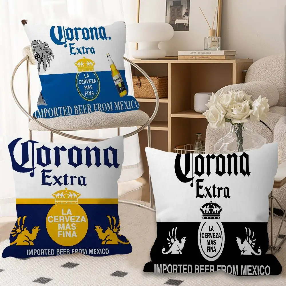 

C-Corona E-Extra Beer Cushion Cover Inches Farmhouse Decor Home Throw Pillow Covers For Couch Decorations