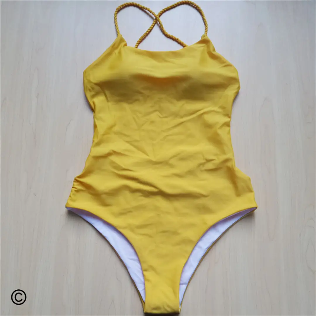 7 Farben 2026 Geflochtener Riemen Kreuzrücken Sexy Einteiliger Badeanzug Damen Bademode Badeanzug für Frauen Schwimmkleidung V127 – Detail 27
