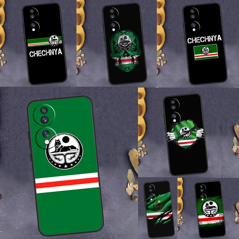 Chechnya Flag Case For Huawei Honor Magic5 Lite 50 70 X7 X8 X9 P20 P40 P30 Pro P Smart 2019 Nova 9 Cover