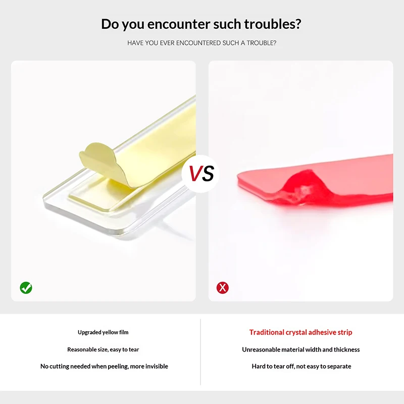 1/5 ورقة من شرائط العرض اللاصقة ذات الوجهين، شرائط لاصقة قوية لتغليف وعرض أطراف الأظافر الاصطناعية.