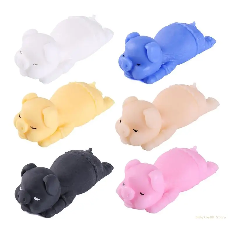 

Y4UD Stretchy Pig Toy Soft TPR Vent Ball Children Stress Relief Fun Gift