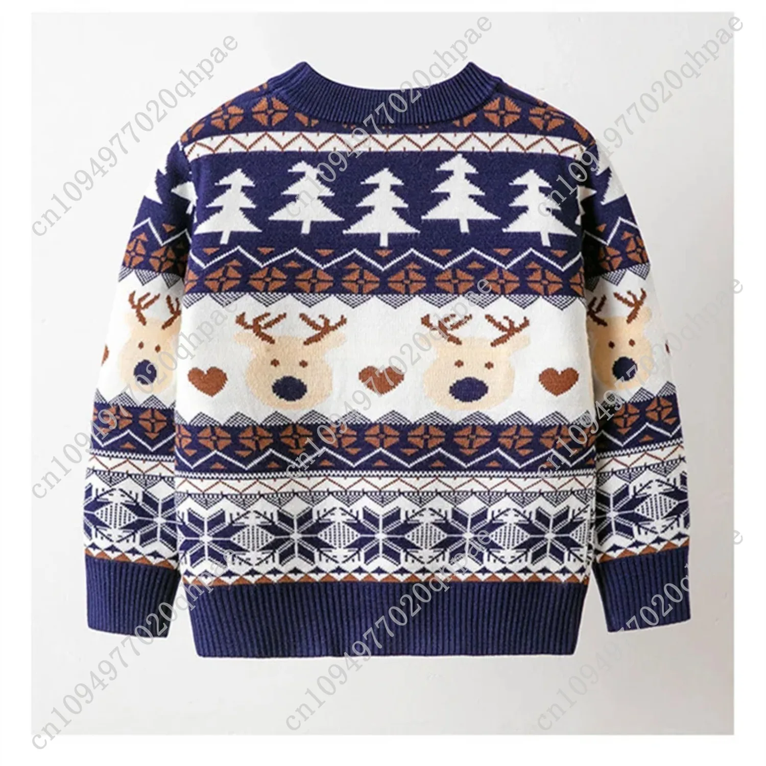 2025 عيد الميلاد البلوزات الأطفال الخريف الشتاء الدافئة البلوز الطفل الكرتون محبوك البلوزات الاطفال ملابس صبي فتاة عيد الميلاد البلوز #5