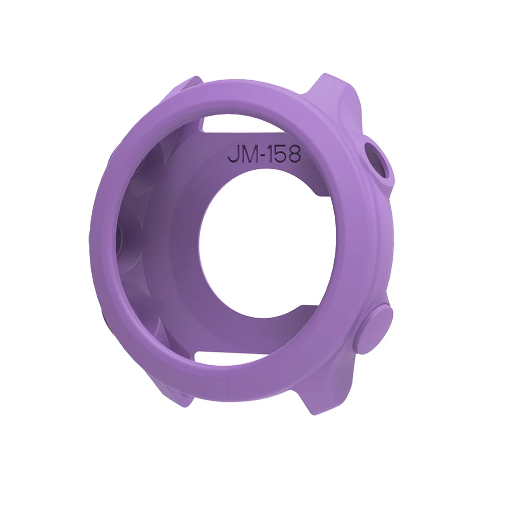 For Garmin Forerunner 158/55 Watch Shell Decoration Soft Silicone Clear Screen Protector Case Super Light Colorful Hollow Cover image 3